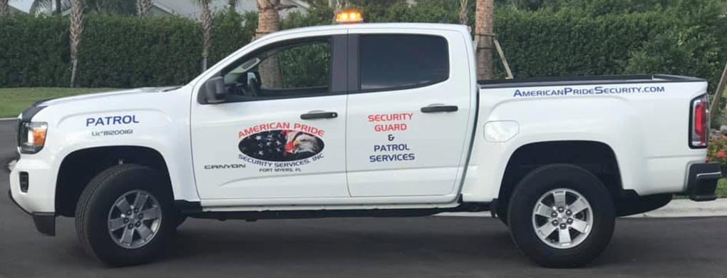 American Pride Security Services Inc. trucks